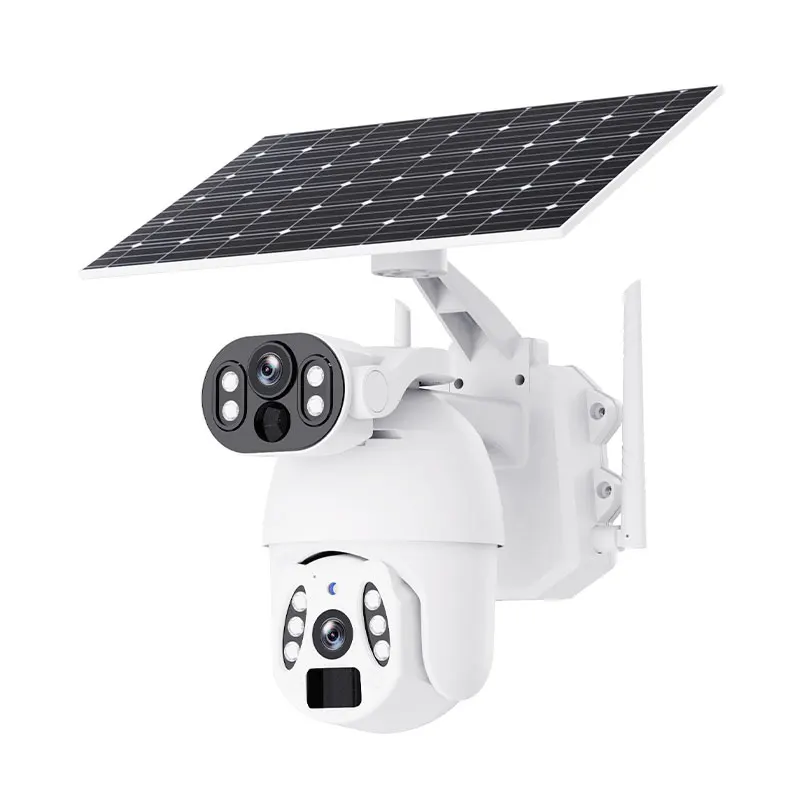 6MP motion detection wifi 4G network solar battery night vision surveillance waterproof security camera