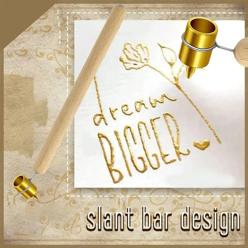 Pysanka Painting Brass Tip Kistka Wood Drawing Paint Slant Fine Line Paint Pen Fluid Writer Detailing Fine Line