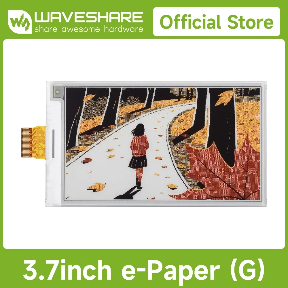 

Original 3.7inch E-Paper Display (G), E-Ink Display, 416x240 Red/Yellow/Black/White, SPI,for Raspberry Pi/Jetson Nano/Arduino