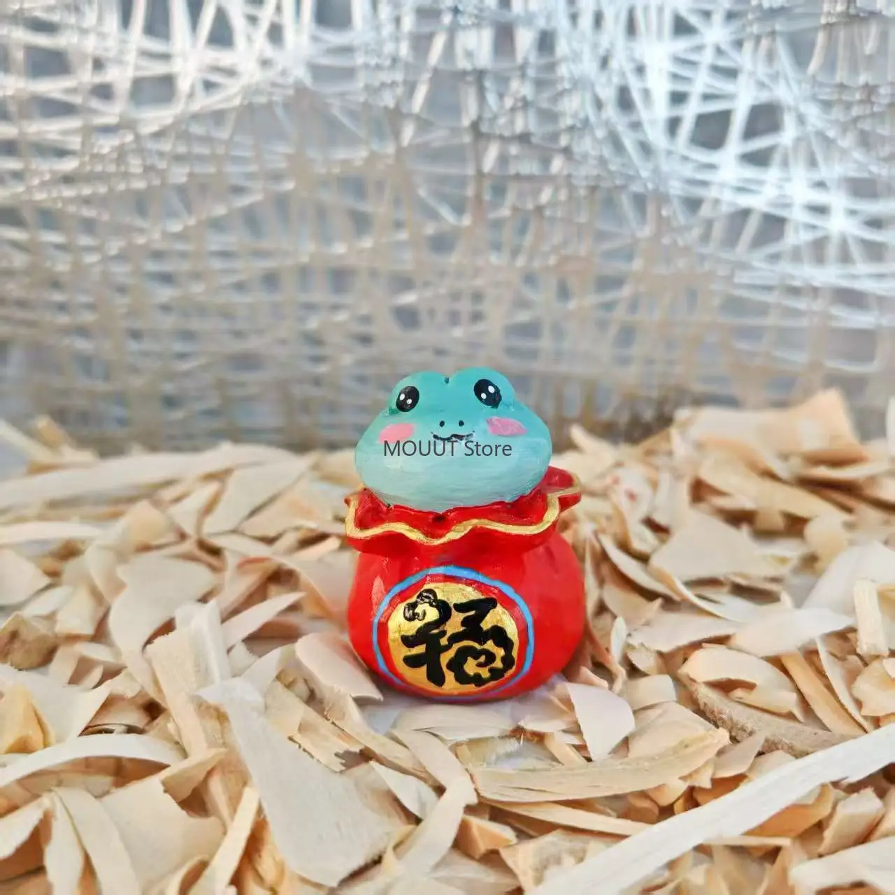 Twelve Chinese Zodiac Hand-carved wood Lucky Ornaments Cute Cartoon Figurines room decoration accessories for friend couple