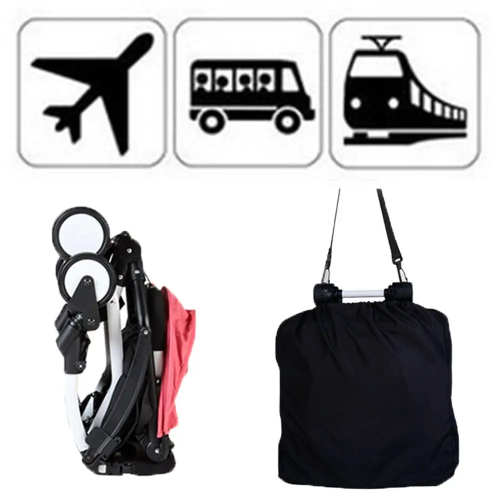 

Foldable Black Light Weight Anti-dust Stroller Travel Consignment Cover Stroller Pouch Pram Organizer Baby Stroller Travel Bag