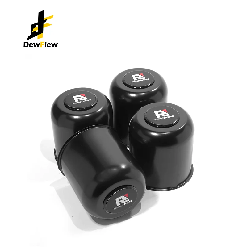 DewFlew 2/4Pcs 108mm Hub 109mm H Stainless PUSH-THRU HUB CENTER CAP For 4.25 Closed-End Push Through Center Caps Push Thru Steel