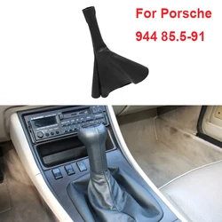 For Porsche 944 1985.5-1991 Black Leather Shifter Cover Leather 951 (86-91）， 968 (92-95)