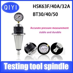 QIYI HSK63 CNC Testing Tool Spindle BT30 BT40 BT50 Hydraulic Testing Instruments Spindle Tension Meter CAT40 SK40