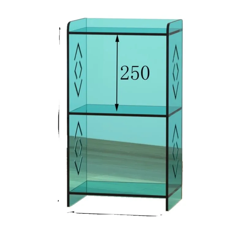 خزانة نافذة الخليج زاوية صغيرة لغرفة النوم وطاولة بجانب السرير وصندوق تخزين فاخر وخزانة عرض أكريليك بطبقة مزدوجة