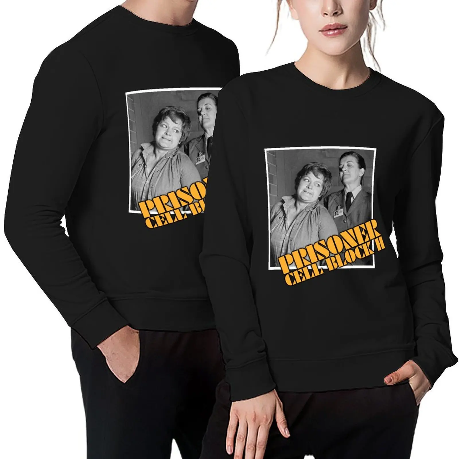 

PRISONER CELL BLOCK H - Vintage Style Character Art - Bea & Ferguson the Freak Pullover men's sweat-shirt men's sweatshirt
