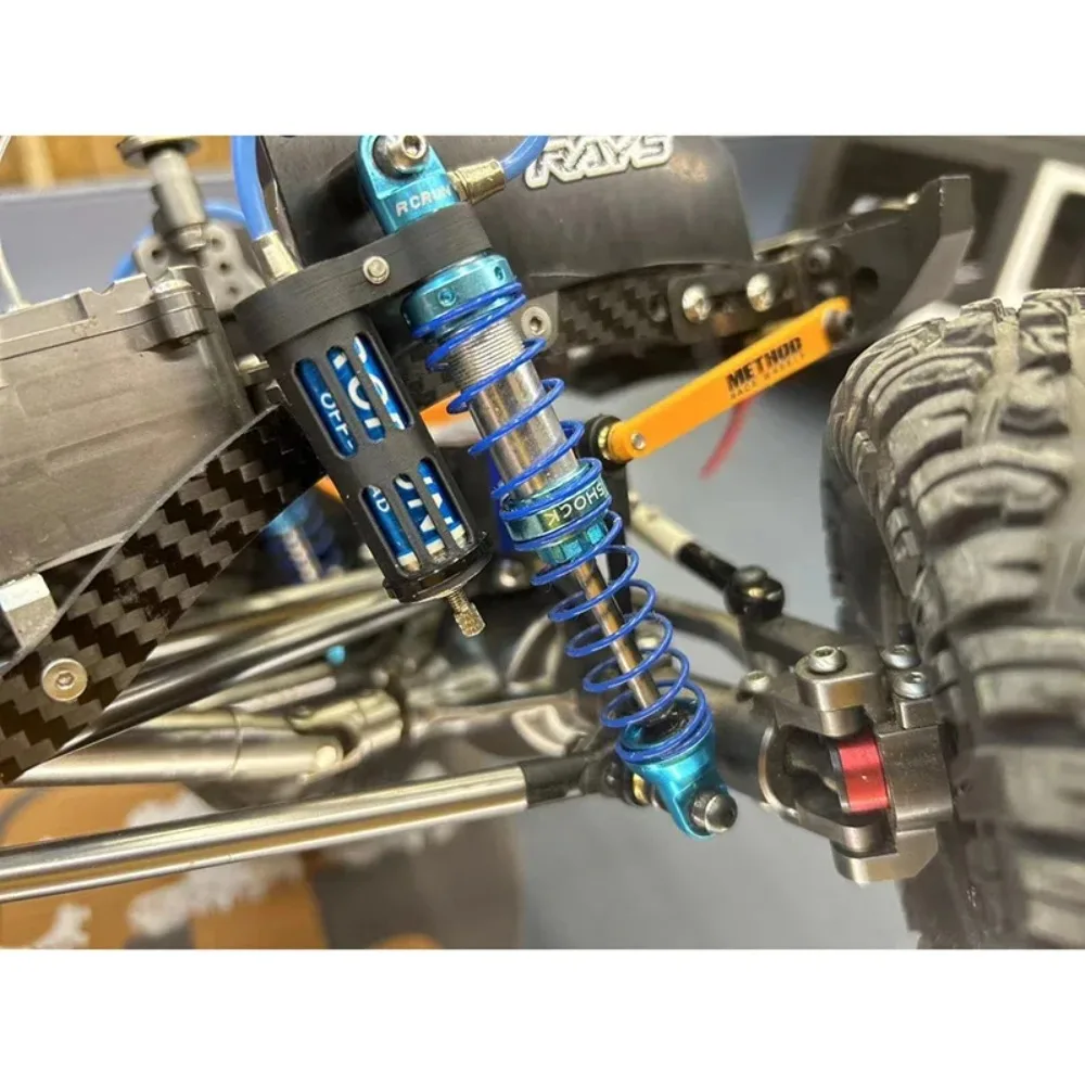 Simulação de suporte de suspensão de choque para carro crawler 1/10 RC Traxxas TRX4 TRX6 peças diy