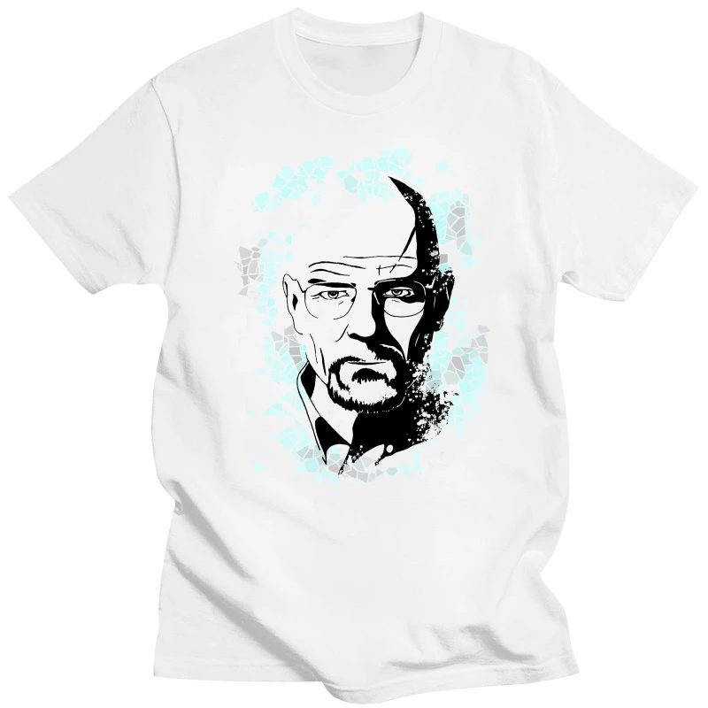 White Style Summer heisenberg BreakingBad Walter White Men's Short Sleeve T shirt Casual Comic Tees Tops