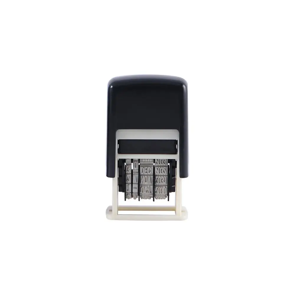 

Plastic Mini English Metal DIY Supplies Seal Convenient Emboss Roller Date Seal Office Supplies Date Stamps Mud Set
