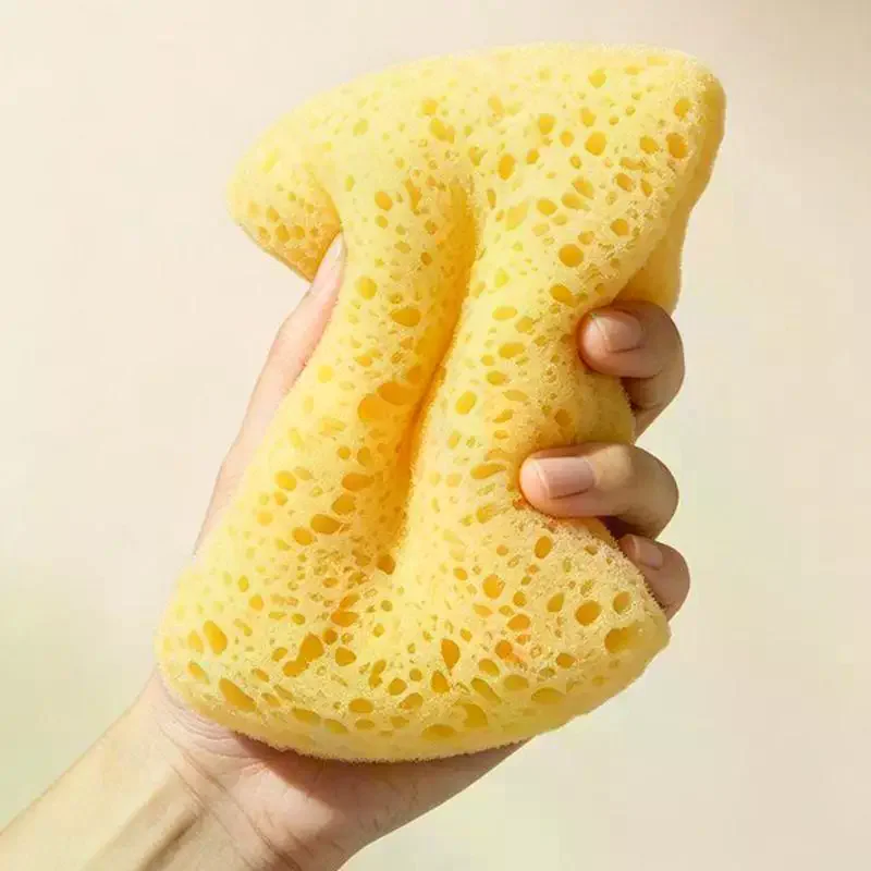 2Pcs Ultra Soft Texture Bath Sponge Rich Foaming No Loose Fibers Body Scrubber Multi-use Shower Foaming Tool Gentle Exfoliation