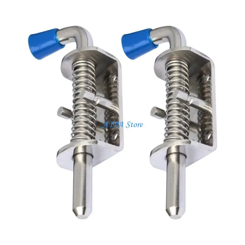 U13C Pull Handle Spring Lock Pin Bolt Set for Trailer Storage Door Use