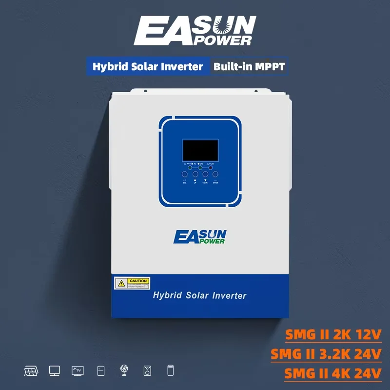 Easun Power 2000w 3200w 4000w 12v 24v MPPT Hybrid Off Grid Pure Sine Wave 100A 120A 230v 50/60hz Solar Inverter Charger WIFI