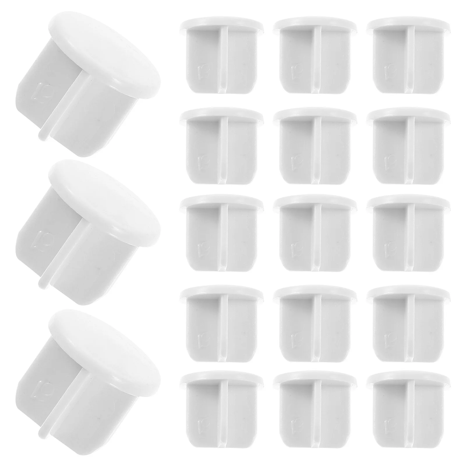 

50pcs Bottom Rail End Caps Abs Plastic For Roller Blinds Horizontal Window Blinds Parts Ladder Cord Button Plug