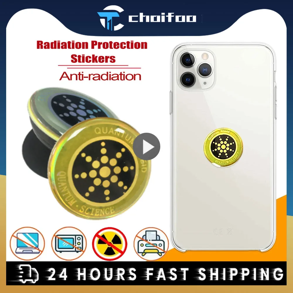 5pcs Quantum Shield Sticker Mobile Phone Sticker For Cell Phone Anti Radiation Protection From EMF Fusion Excel Anti-Radiation