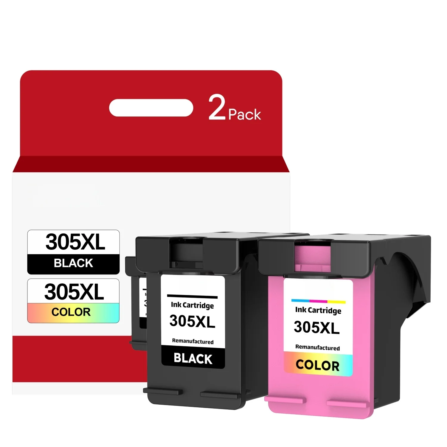 FULUXIANG 305XL Cartuchos de Tinta Compatibles con HP 2700 2720e 2720 2710 4120 4120e 4130 Envy 6000 6010 6020 6030 6032 6420