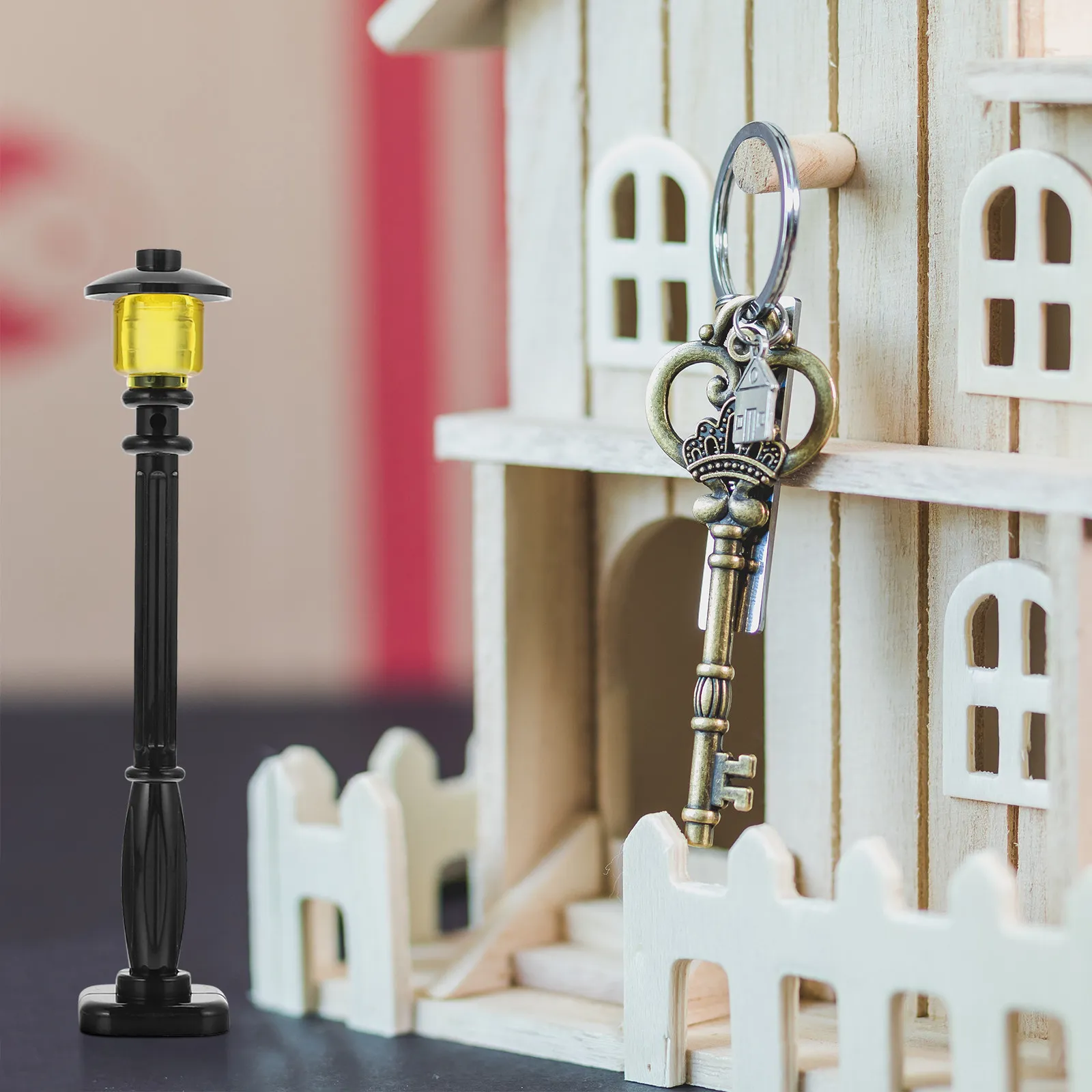 

5Pcs Realistic Street Light Educational Playthings for Kids Road Mini Pathway Lamps Cognitive Development Tools