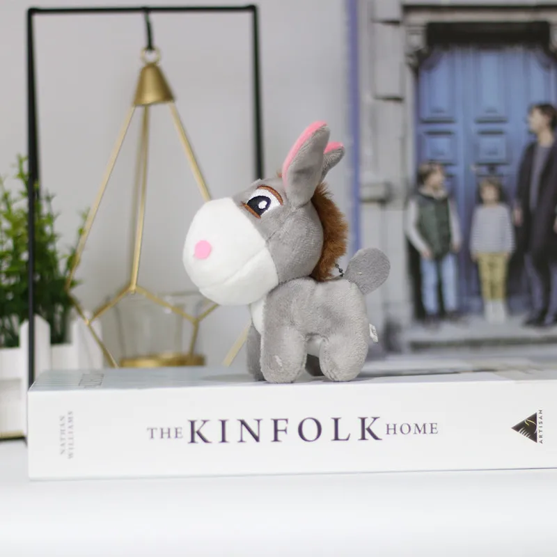 الحصان الصغير الطفل المفاتيح ألعاب من نسيج مخملي الحصان دمية زودياك المفاتيح كبير رئيس الحصان المفاتيح الحلي عطلة عيد ميلاد هدية الكريسماس #5