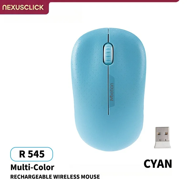 NexusClick 2.4G Silent Wireless Mouse, Ergonomic Plug & Play USB Receiver,Adjustable DPI Energy Saving Wireless Mice for Desktop