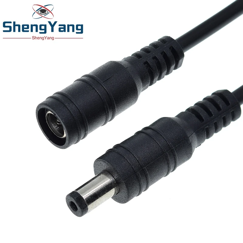 TZT 1Set 5.5x2.1 Plug DC male or Female Cable Wire Connector For 3528 5050 LED Strip Light For diy image 3