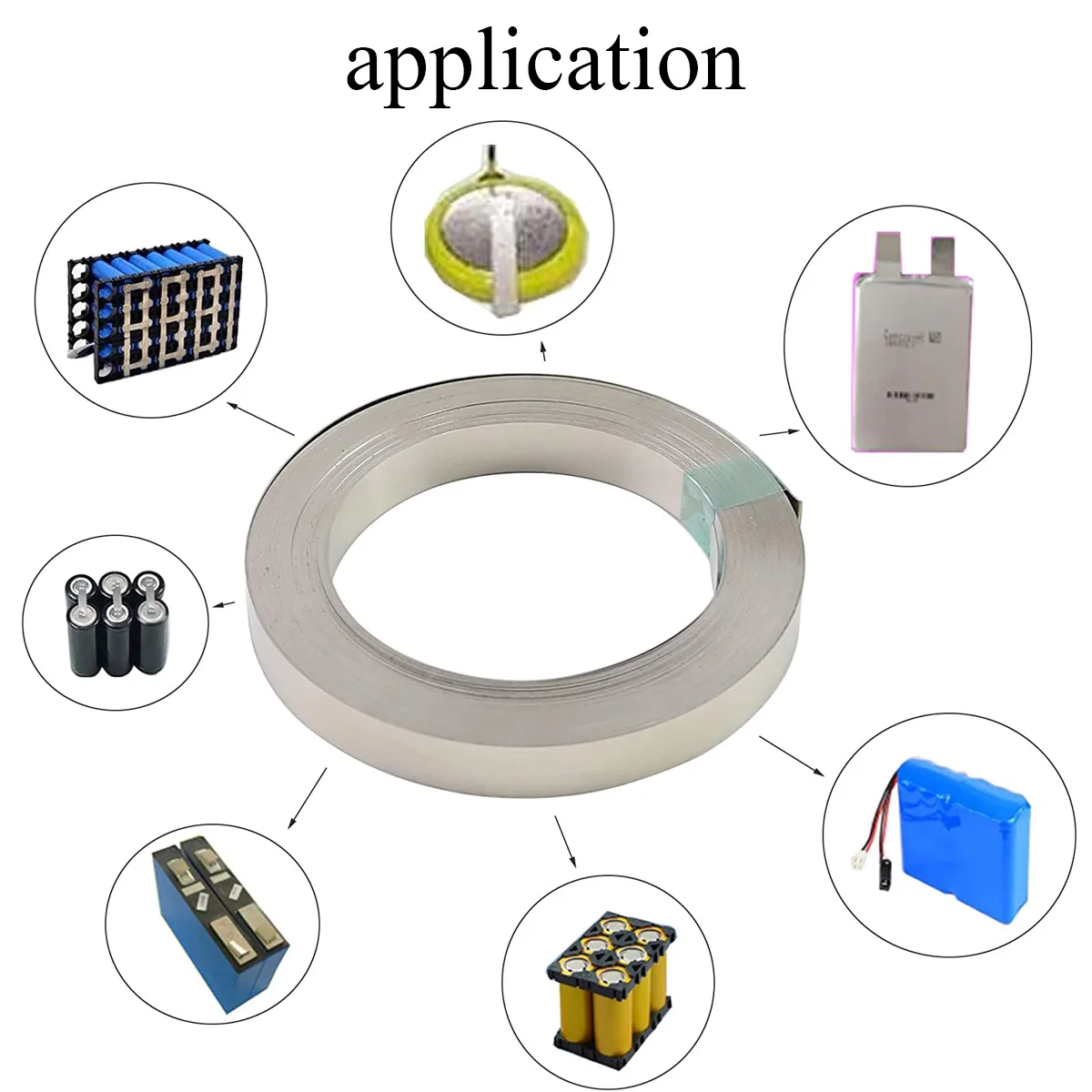 Vernickeltes Stahlband 5m/Rolle 10m/Rolle 18650 Li-Ionen-Batterie-Verbinder 0,1mm Batterieverbinder – Detail 8