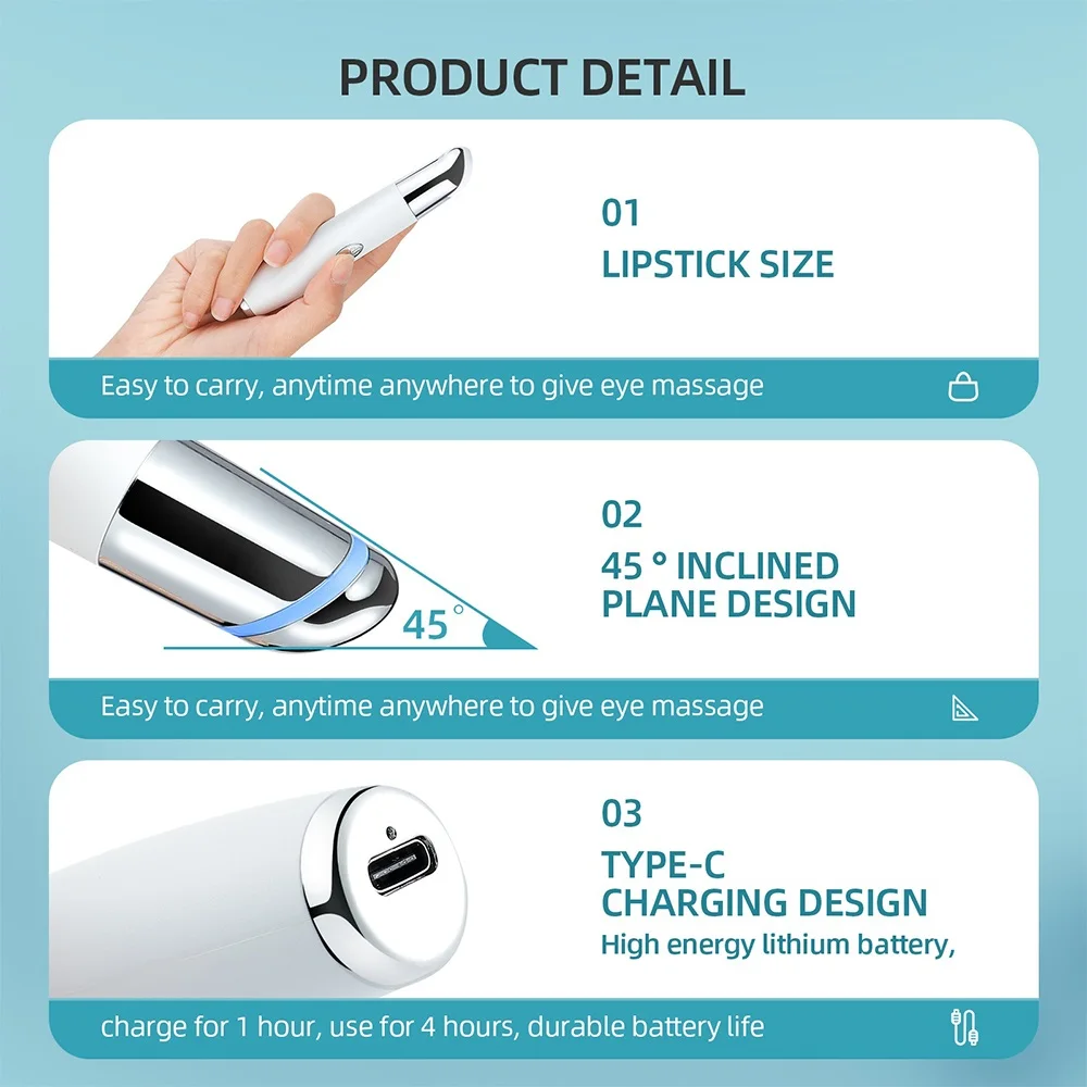 電気美顔器マイクロ振動アイビューティー器具リラックス目くま目袋むくみ目マッサージ