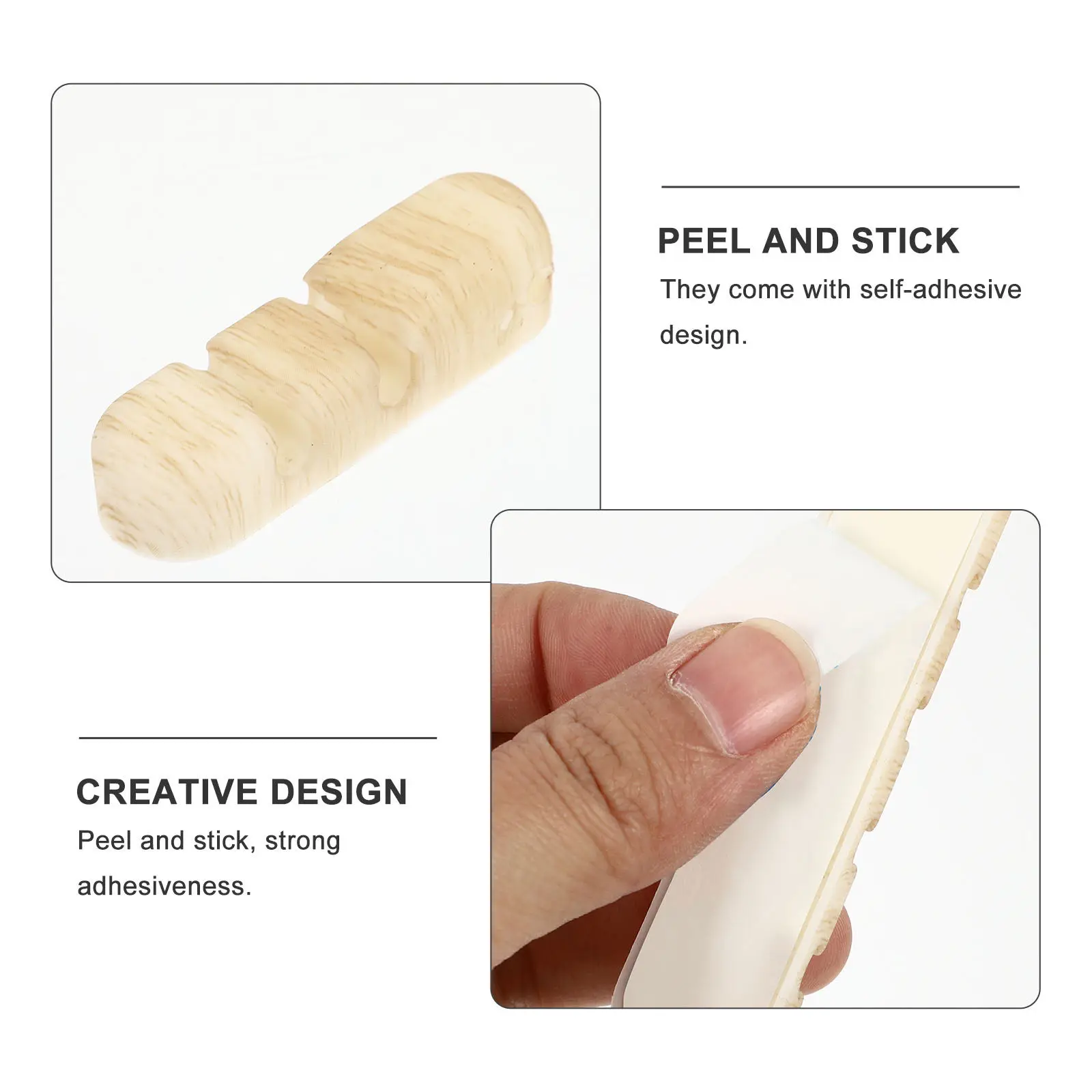 

Набор из 3 самоклеящихся держателей для кабелей: настольные зажимы для эффективной организации проводов, органайзеры для силовых кабелей, зарядных устройств USB, наушников