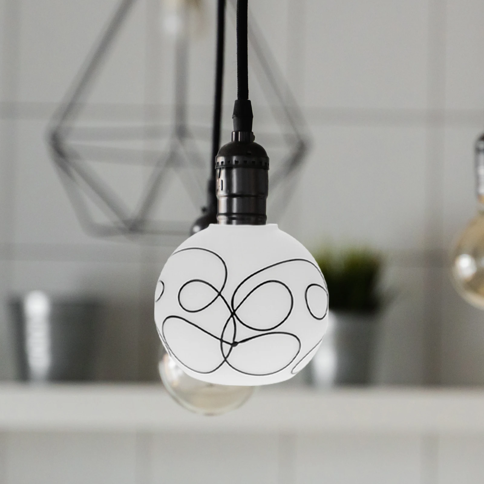 

Glass Lamp Shade Ceiling Pendant Light Cover Exquisite Decorative Replacement Glass Shades for Home Lighting Fixtures