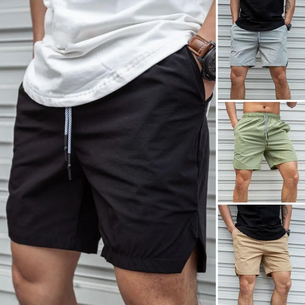 Men Hot Shorts Light Weight Thin Short Pants Running Squat Fitness Shorts Men GYM Wear Quick-drying Drawstring Shorts