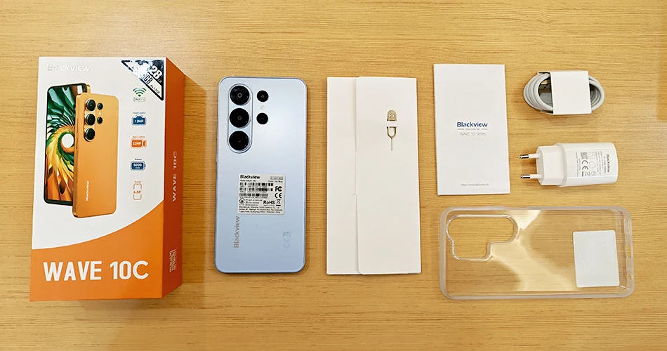 Blackview Wave 10C Smartphone 6.88-inch HD+ IPS Display Android 16 Quad-core 32GB 128GB 32MP Camera 5000mAh Battery Cellphone