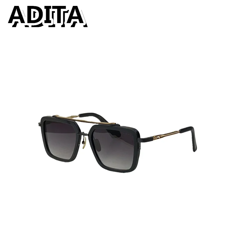 

ADITA MACH SEVEN size 56-16-130 Top High Quality Sunglasses for Men Titanium Style Fashion Design Sunglasses for Women With Box