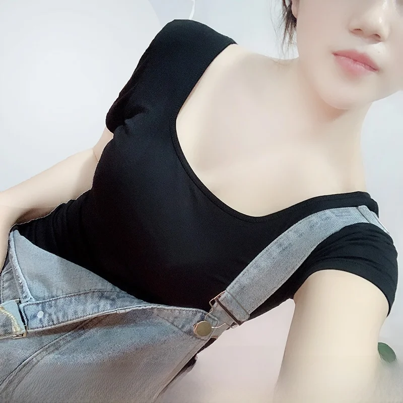 Slim Fit Short Sleeve Modal T-Shirt Summer Thin Top  Color Base Shirt Women's Fashion round Neck Korean Style Commute Wind