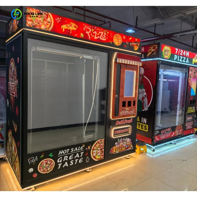 Automatic Pizza Vending Machine for Indoor Locations with Card Reader FL Customized Vending Machine