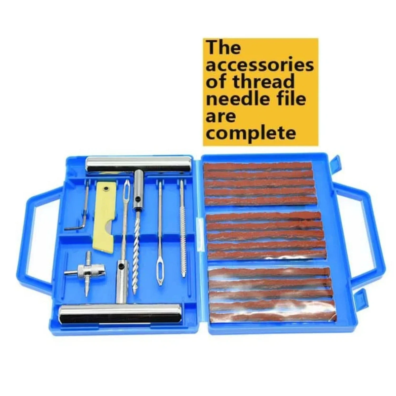 Enhance Your Toolbox with Top-of-the-Line Tubeless Tire Repair Kit - High Quality 23pcs Kit for Car, Van, Motorcycle, and Bike -