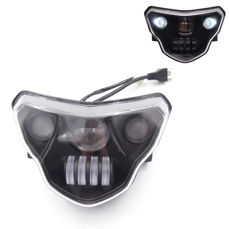 

1 Pcs LED Headlights With Devil Eyes Assembly Kit For BMW G310GS G310R G 310 GS R 310GS 2016-2021 White