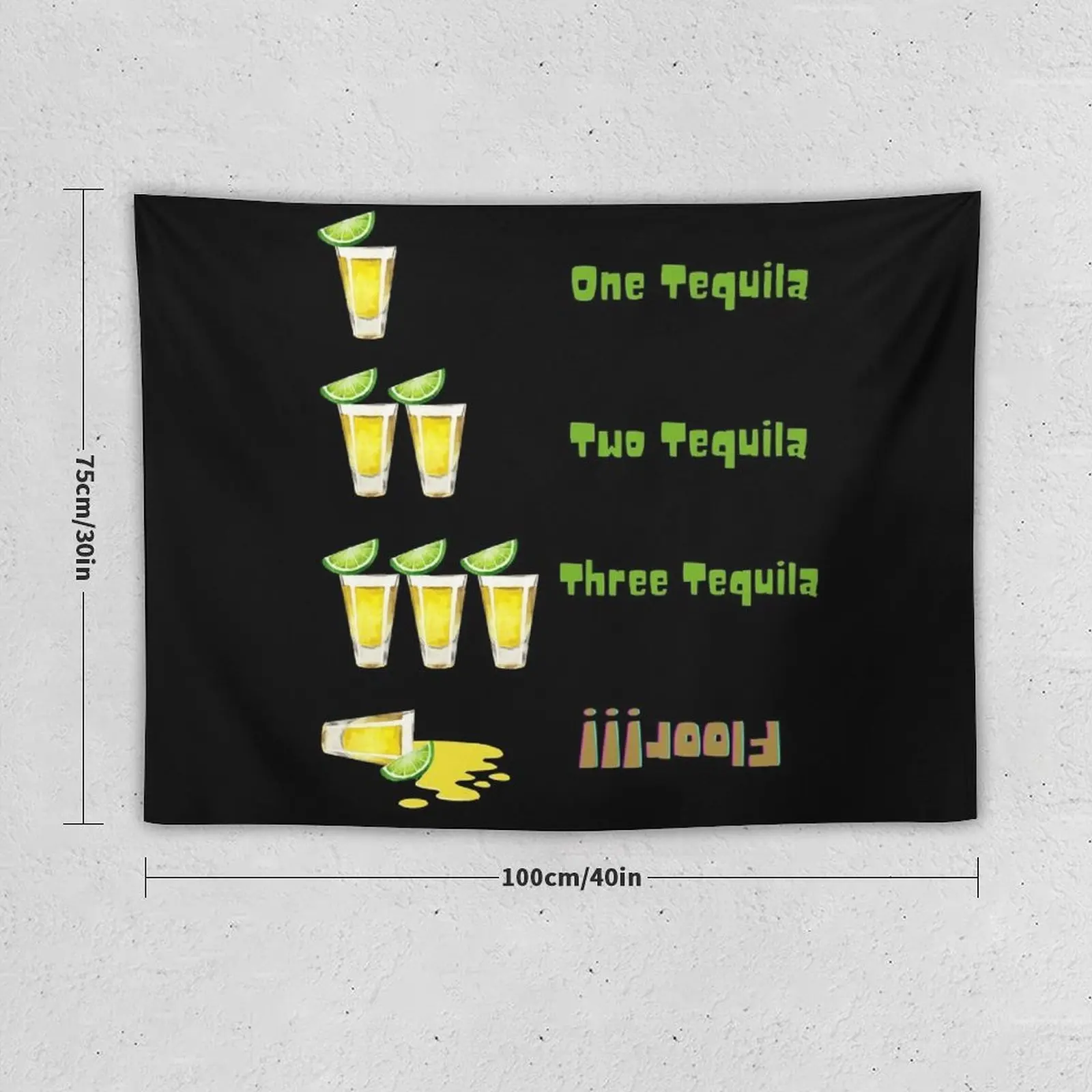 New One Tequila Two Tequila Three Tequila Floor! Tapestry Room Decoration Accessories Room Decoration Korean Style