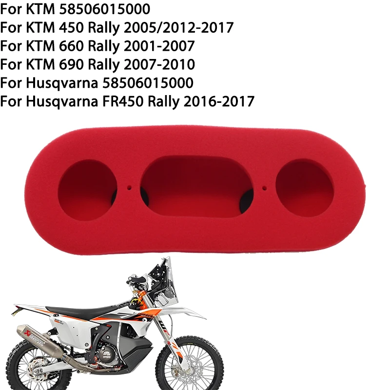 Piezas de motocicleta Filtro de aire de moto de cross para KTM 450 660 690 Rally 58506015000   Para Husqvarna FR450 Rally 2016-2017 58506015000