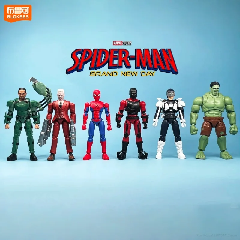 Bloques de Construcción Blokees Marvel Spider-Man Champion Class Lite Edition V1, Figura Coleccionable, Juguete de Regalo para Coleccionistas Adultos