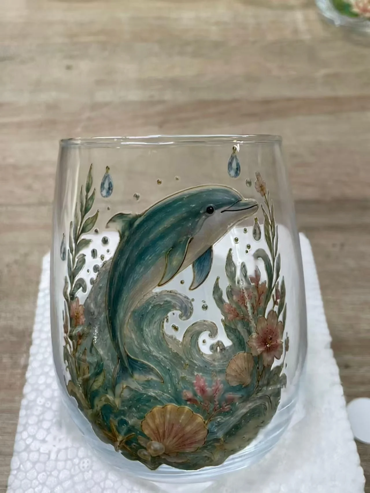 Elegant Sakura Design Hummingbird Garden Glass Tea Cup - Home Decor & Gifting Perfect