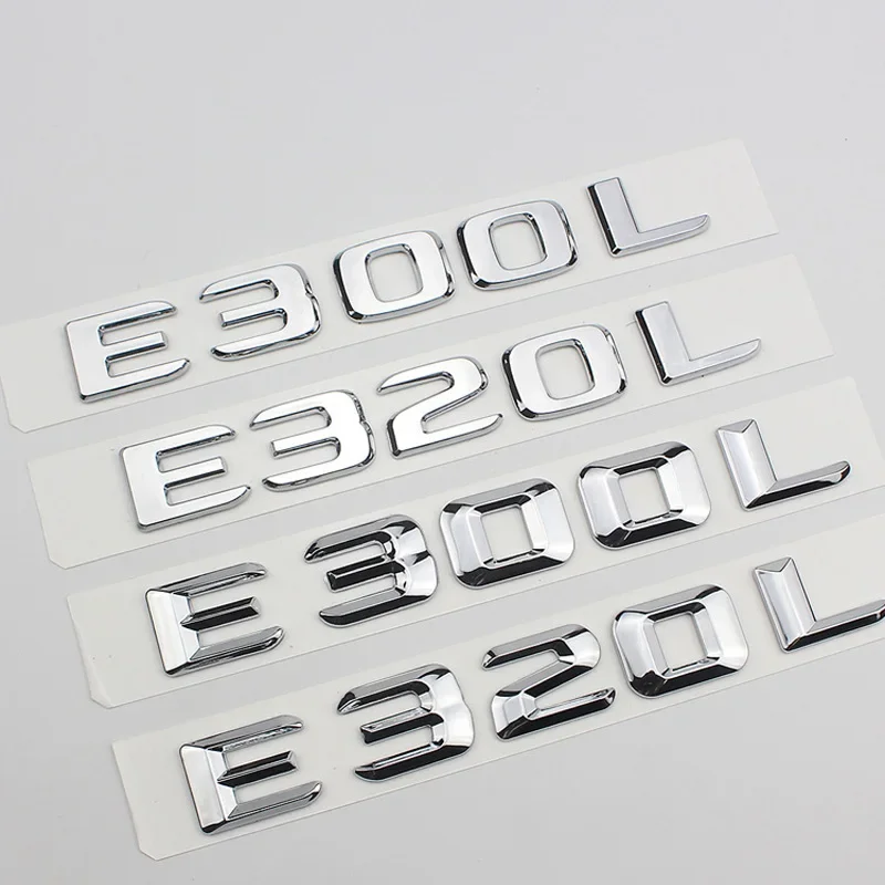 Автомобильный ABS багажник с буквами логотипа, эмблема, наклейки, наклейки для E200L E260L E300L E320L E350L E400L