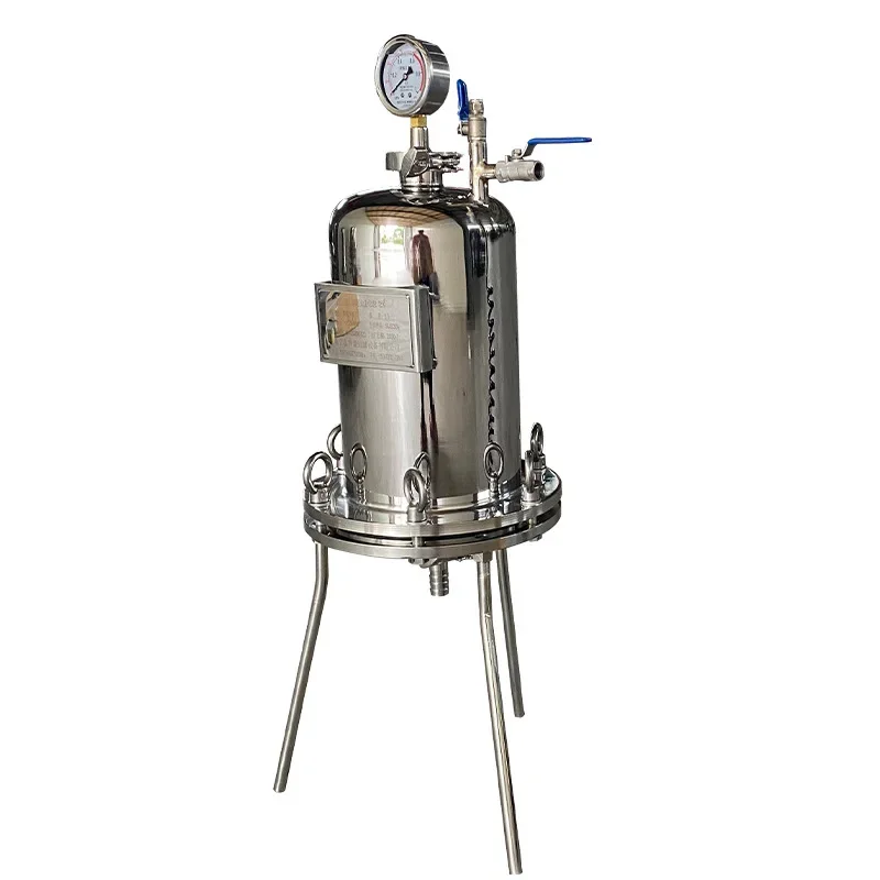 Stainless steel positive pressure 1L5L10L paper flat pressure medium suction laboratory filter