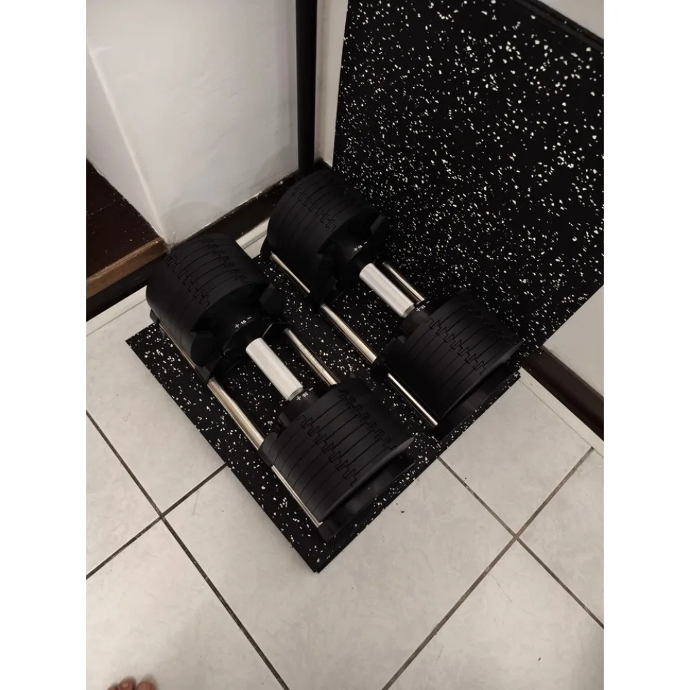 Adjustable Dumbbell Pair 2kg(5lb) or 4kg(9lb) Increase Max 45kg(100lb) Home Fitness OEM Dumbbells Automatic Weight Adjustment