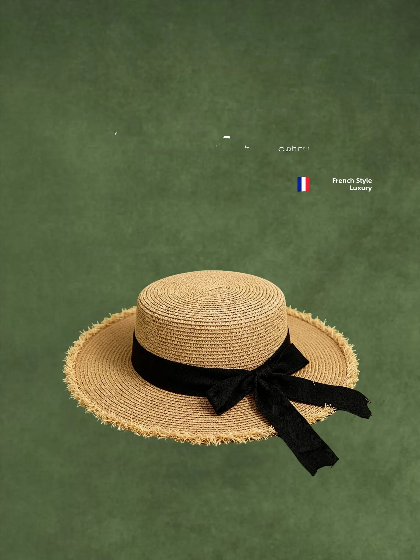 chapeau-de-soleil-d'ete-pour-femme-la-voilette-chapeau-de-paille-a-large-bord-avec-nœud-haut-de-gamme-de-luxe-a-calotte-plate-reglable-ideal-pour-les-vacances