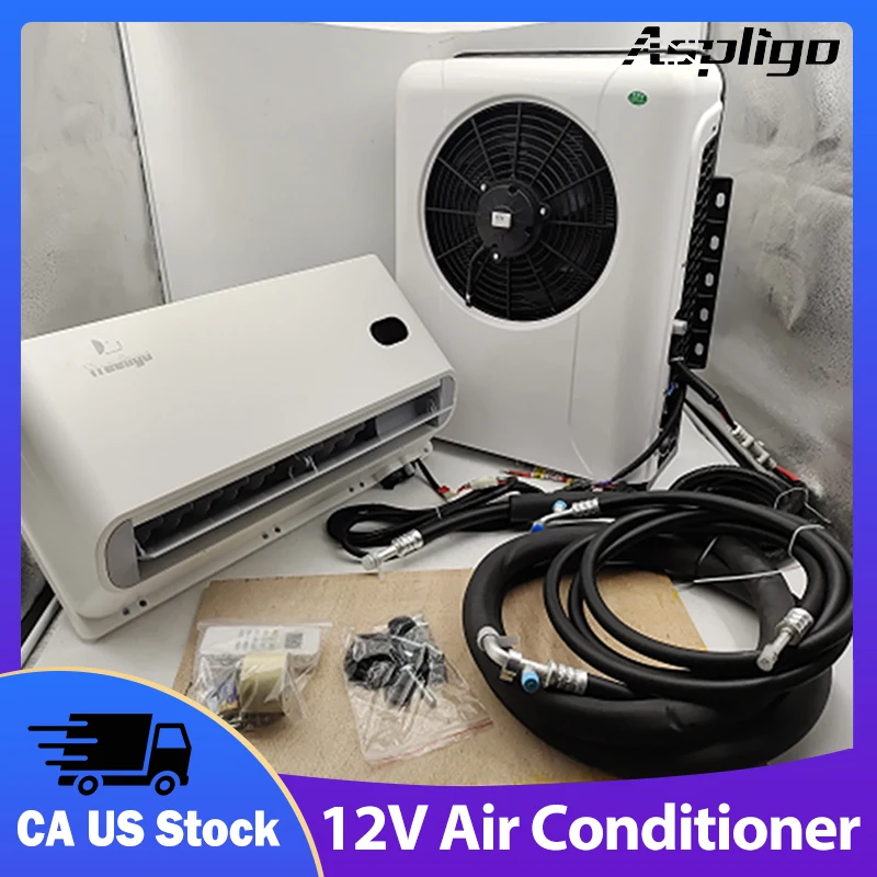 

Aspligo 10500btu Truck Electric Parking Air Conditioner 12V Ac 24VRV Caravan Camper Van Split Refrigeration Air Conditioning New