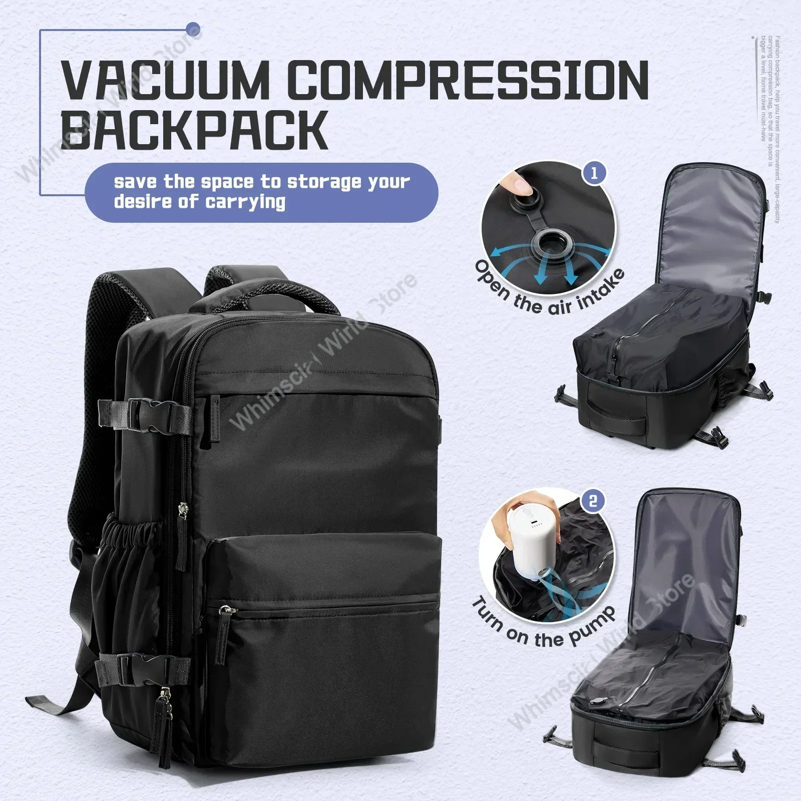 Men's Vacuum Compression Backpack 40x20x25