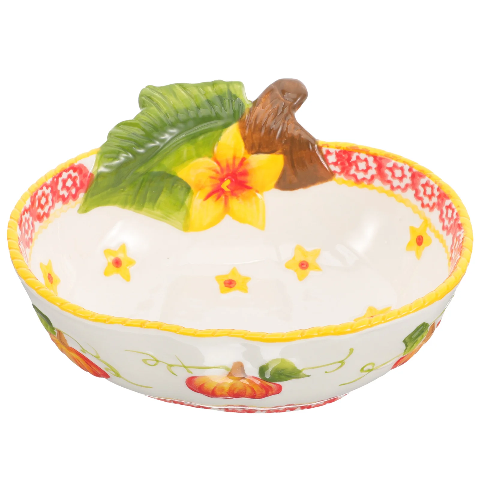 Ceramic Decorative Pumpkin Bowl Multi Functional Salad Dessert Dinner Food Serving Bowl for Home Restaurant Pasta Bowls