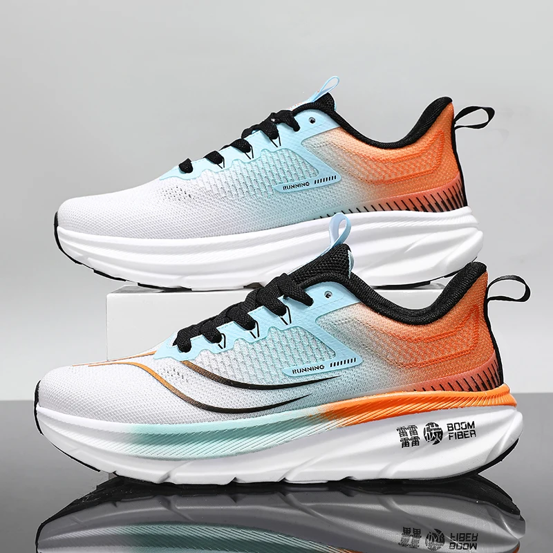 

Men's sports shoes, lightweight carbon plate racing running shoes, winter shock absorption, anti slip, wear-resistant, breathabl