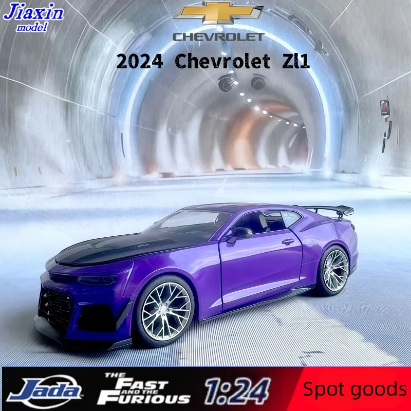 jada-1-24-bleu-rare-2024-chevrolet-camaro-zl1-figurine-modele-en-alliage-un-cadeau-de-collection-pour-les-enfants