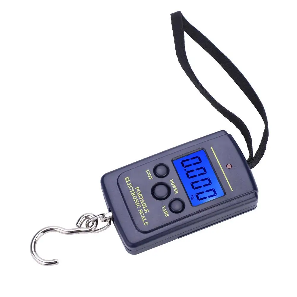 

40kg 10g Mini Digital for fishing Scale - Portable Electronic Hanging Weight Scale for Travel & for fishing Gear