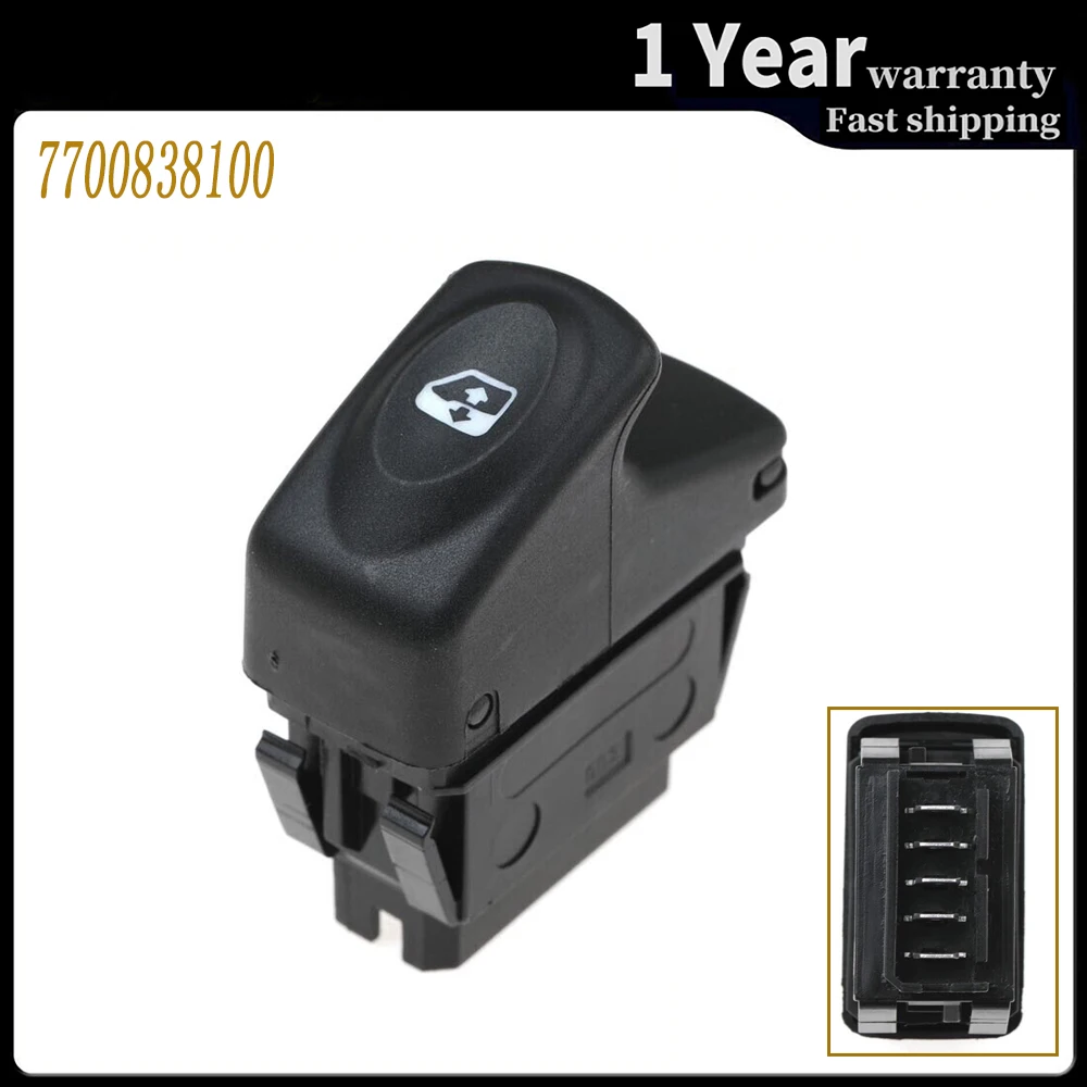 For Renault Clio Kango Megane Scenic Electric Window Control Lifter Switch Single Button 7700307605 7700838099 7700838100