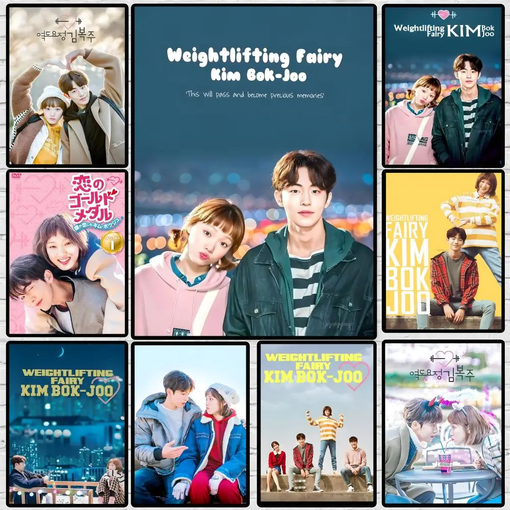 Drama Weightlifting Fairy Kim Bok-joo Poster 	 Poster Wall Sticker Waterproof Self Adhesive HD Art Bedroom Bar Decor